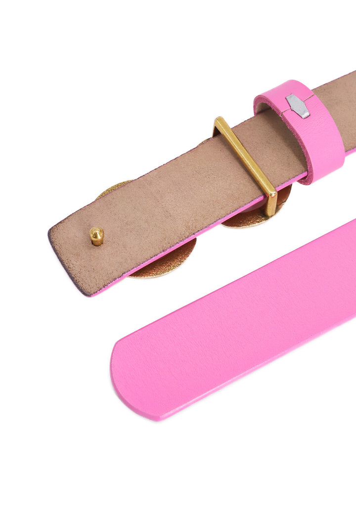 Cintura da donna con fibbia colore rosa