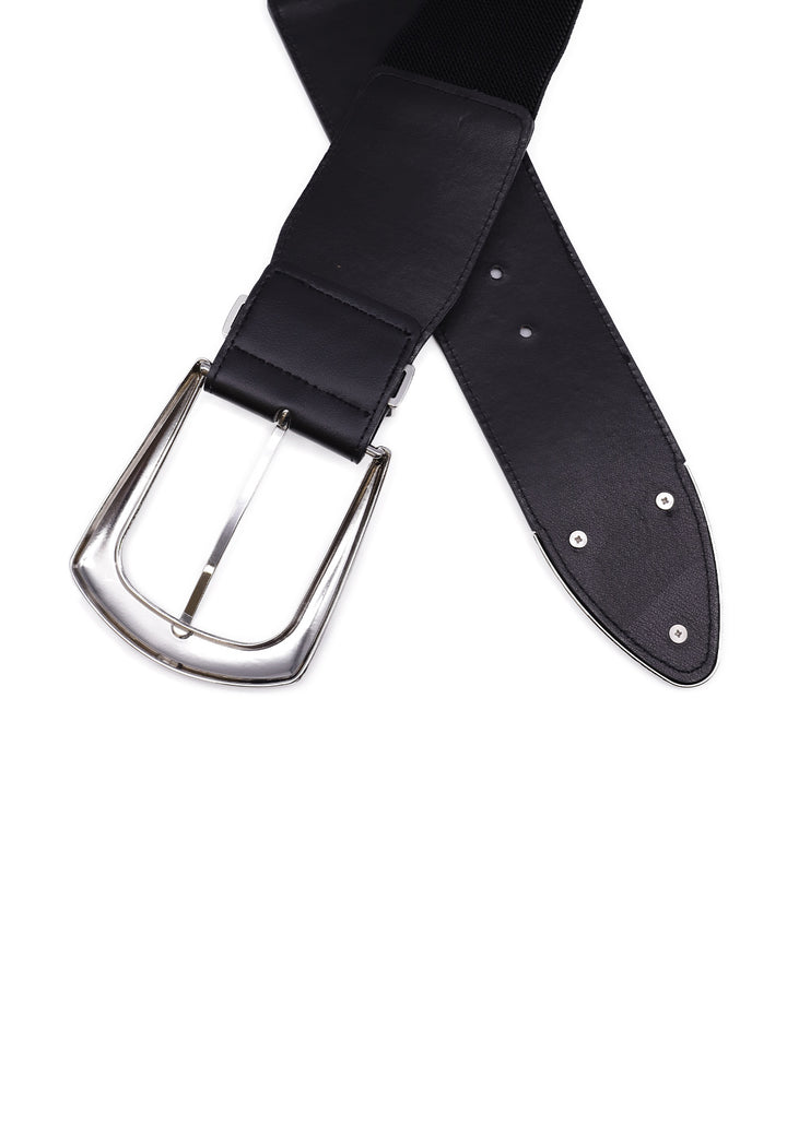 Cintura elastica da donna con dettagli metallici