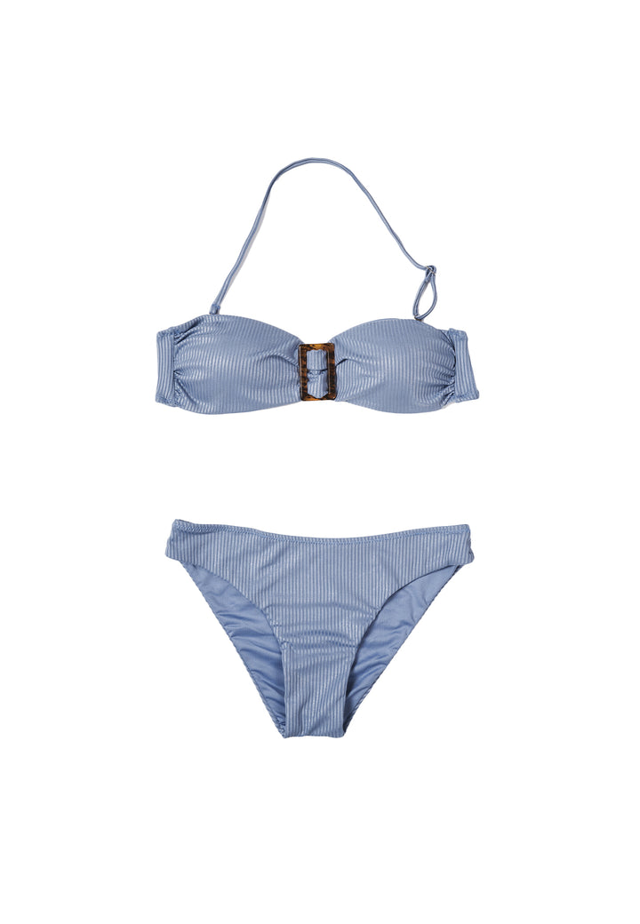 Costume da bagno bikini donna a fascia colore blu