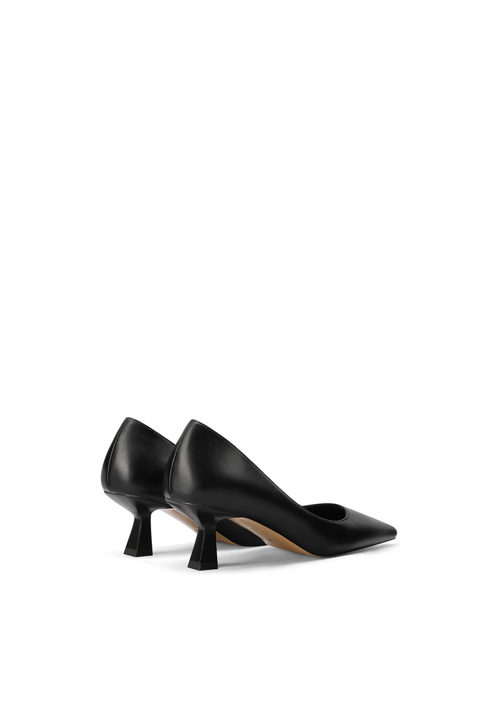 Décolleté donna a punta con tacco medio a clessidra, opache