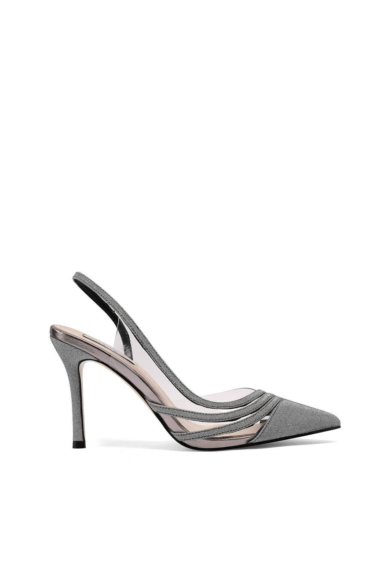 QUEEN HELENA Slingback Décolleté Donna Con Tacco 7 Cm - Punta Chiusa, Tomaia In Ecopelle E Rafia, ZM9926