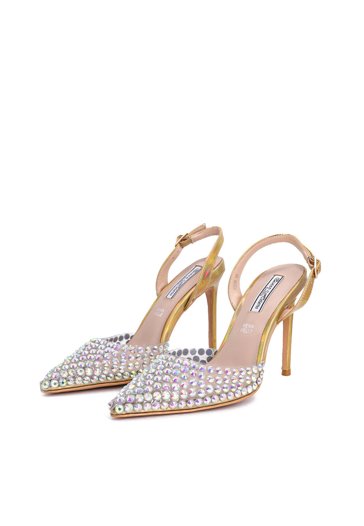 QUEEN HELENA Décolleté Con Strass E Tacco 10cm - Scarpe Eleganti Donna In Pelle, Punta Chiusa - Foto 13