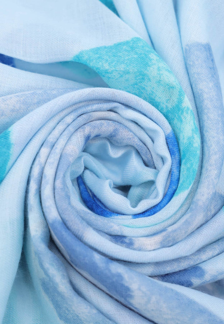 Foulard da donna in viscosa colore blu