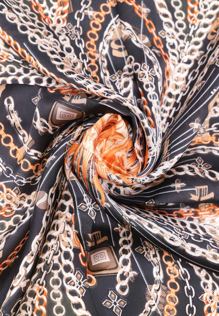 Sciarpa leggera foulard da donna queen helena nero