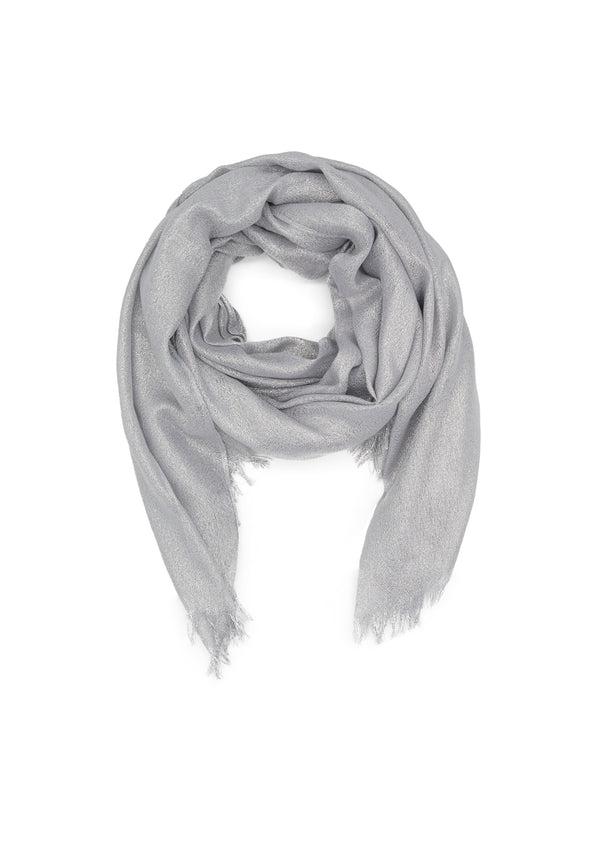 Foulard pashmina leggera colore argento