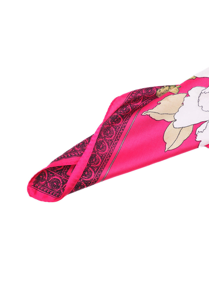 sciarpa leggera foulard da donna floreale fucsia