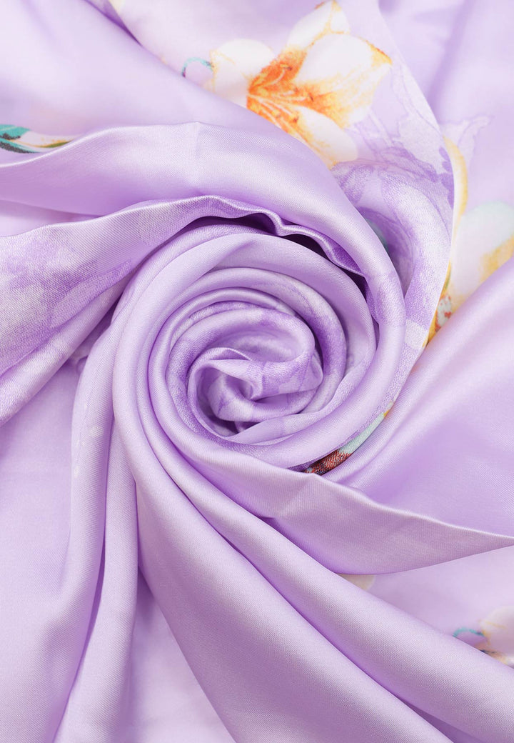 sciarpa leggera foulard da donna floreale rosa