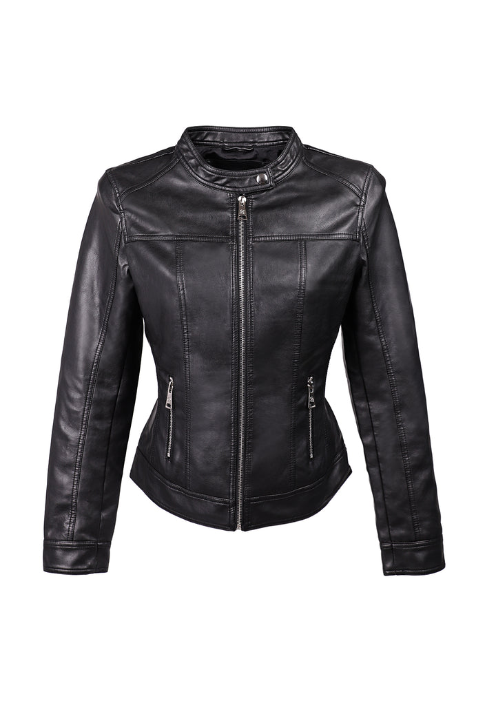 Finta Pelle Donna Giacchetto In Ecopelle Giacca Ecopelle Donna