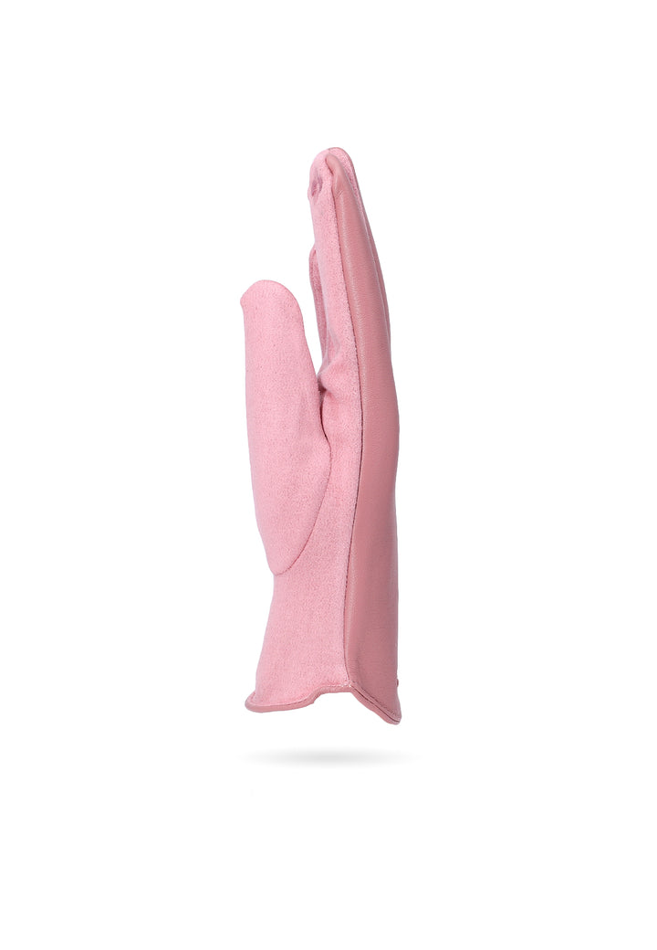  guanti da donna in ecopelle queen helena rosa
