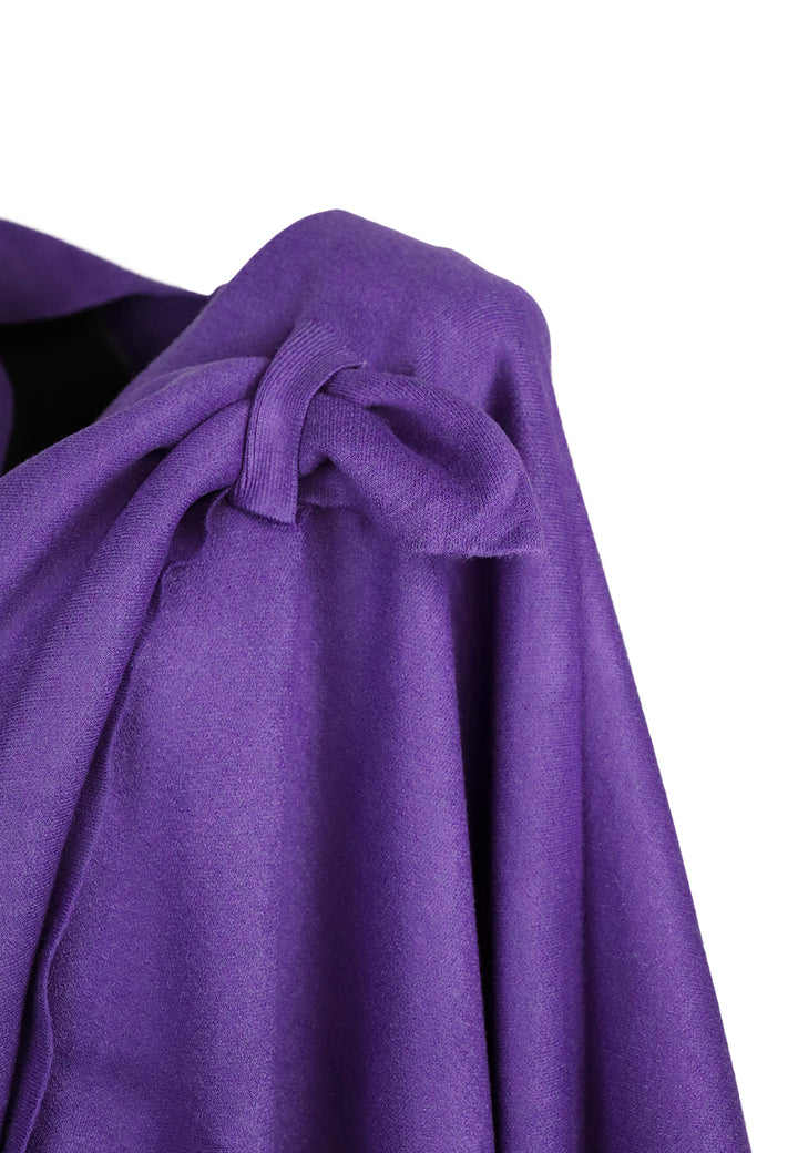 Mantella da donna in viscosa colore viola
