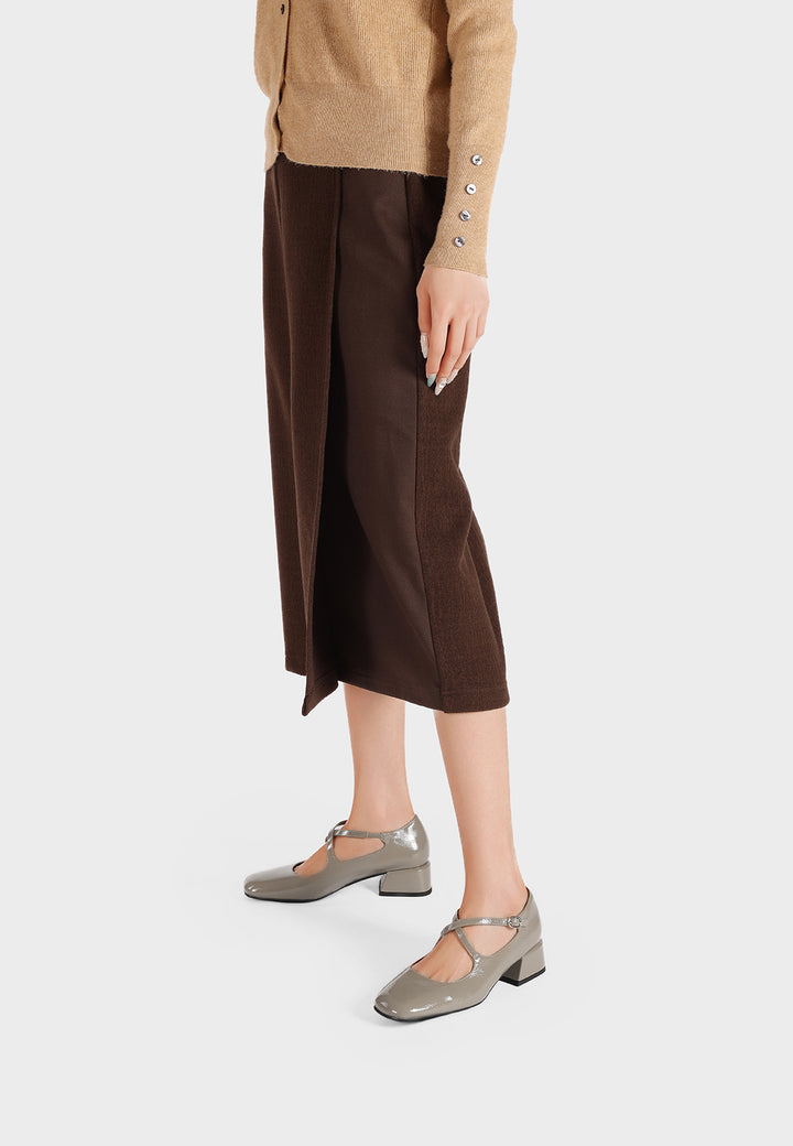 Mary Jane donna eleganti a punta con tacco basso largo e cinturino khaki