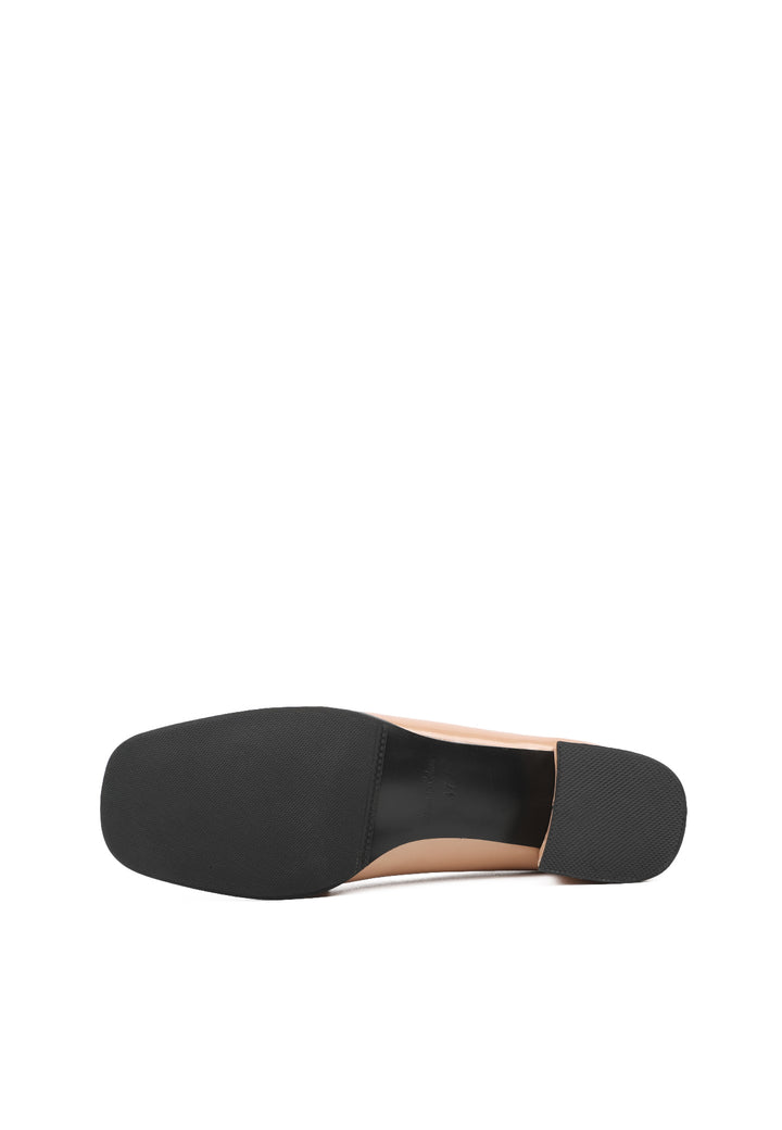 Mocassino scarpe tacco basso con plateau donna ragazza nero lucido tg 37 -  41