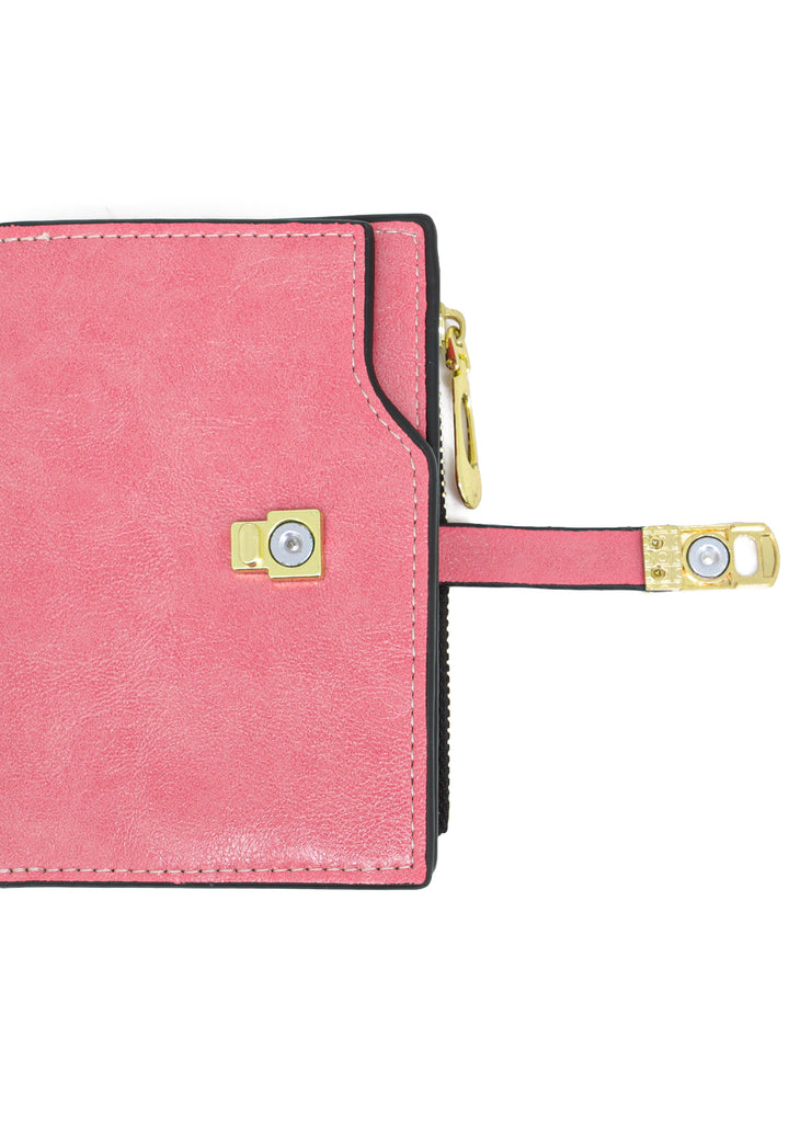 portafoglio da donna in ecopelle colore rosa