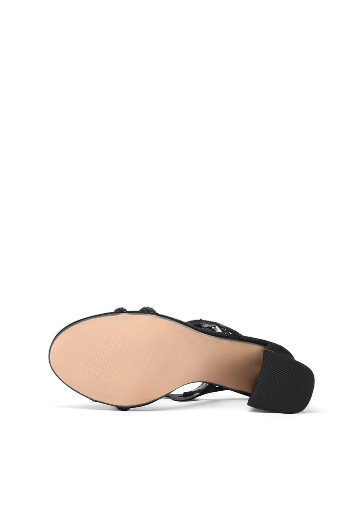 Sandali da donna estivi con tacco e cinturino colore nero