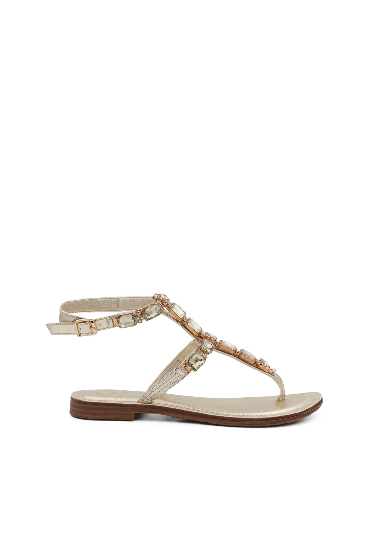 Sandali Bassi Lolly Infradito Gioiello Con Fiocco E Strass