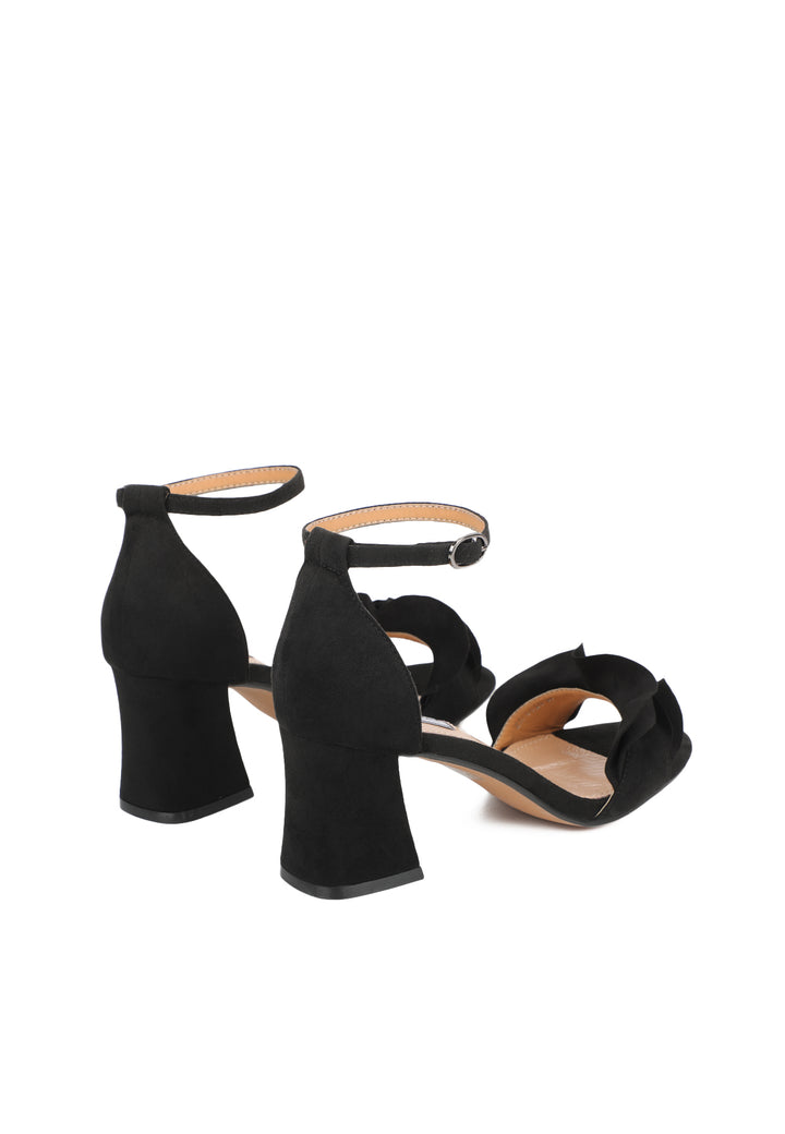 sandali da donna eleganti con cinturino alla caviglia zm9629 nero