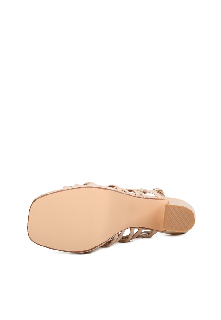 Sandali da donna eleganti con tacco da 11 cm zm9679 beige