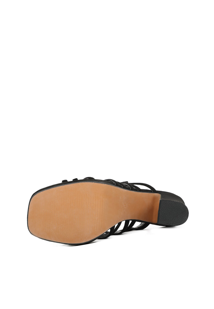 Sandali da donna eleganti con tacco da 11 cm zm9679 nero