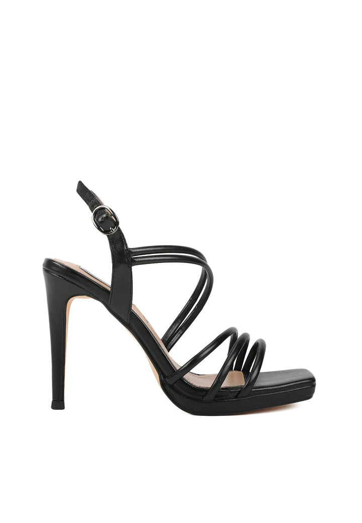 sandali da donna eleganti con tacco da 11 cm queen helena zm9627 nero