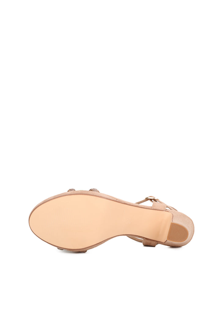 sandali donna eleganti con tacco da 8 cm zm9636 beige