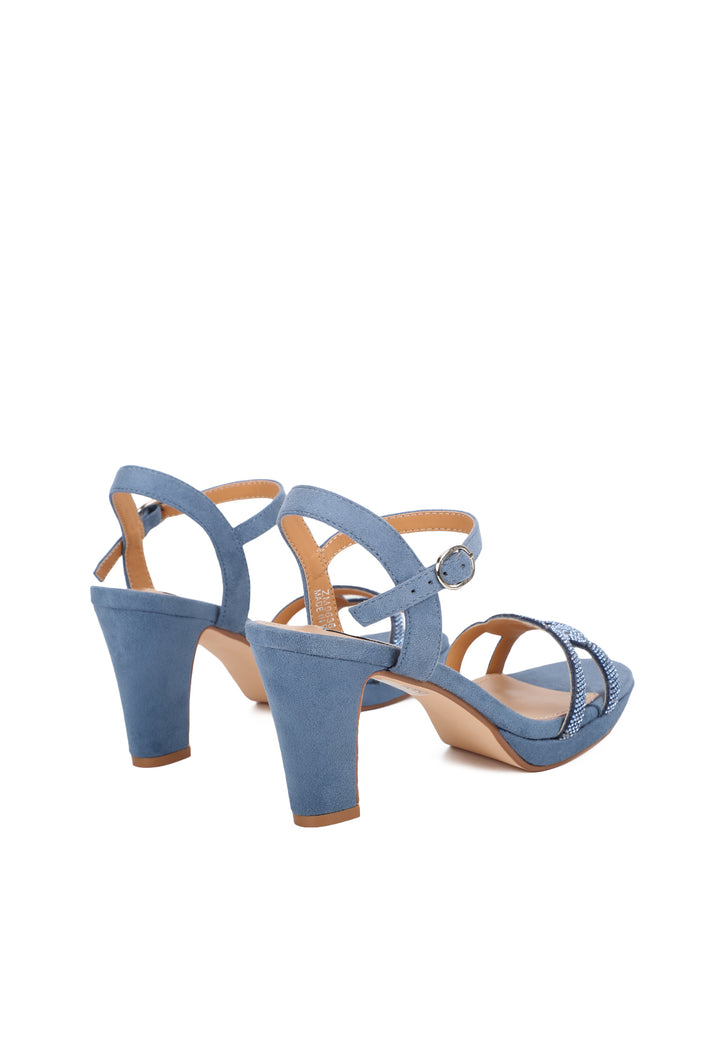 sandali donna eleganti con tacco da 8 cm zm9636 blu