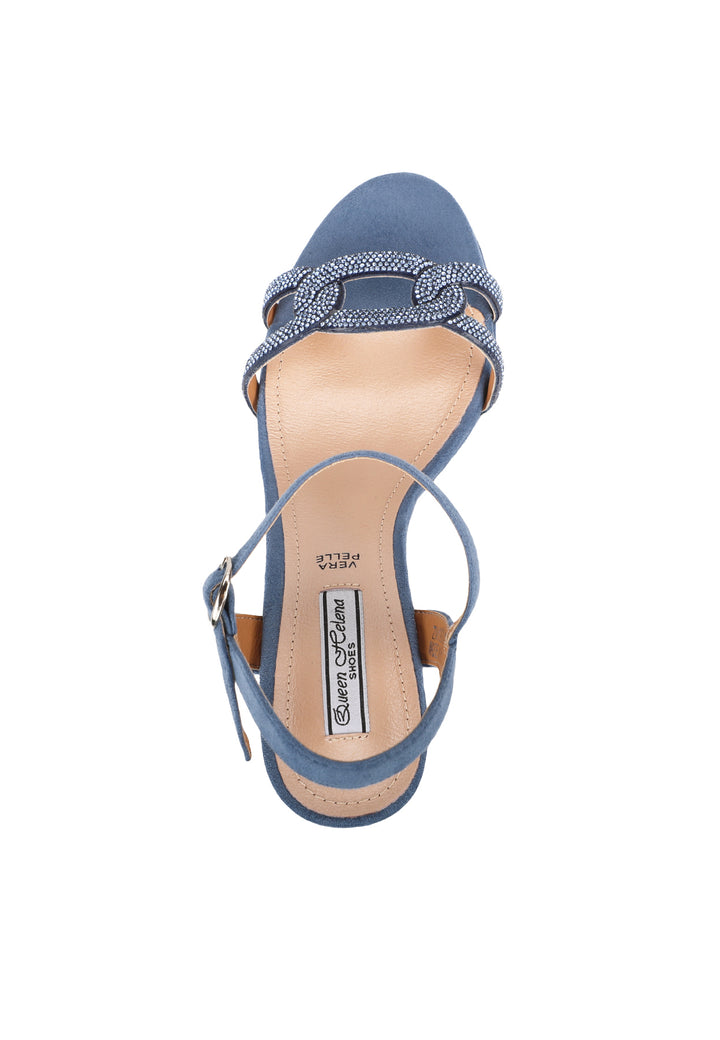 sandali donna eleganti con tacco da 8 cm zm9636 blu