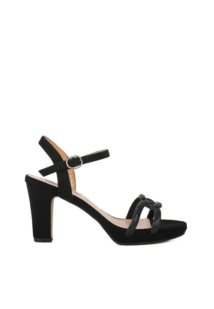 sandali donna eleganti con tacco da 8 cm zm9636 nero