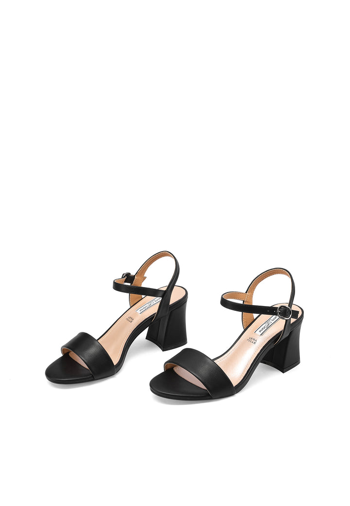 Sandali eleganti da donna con tacco colore nero