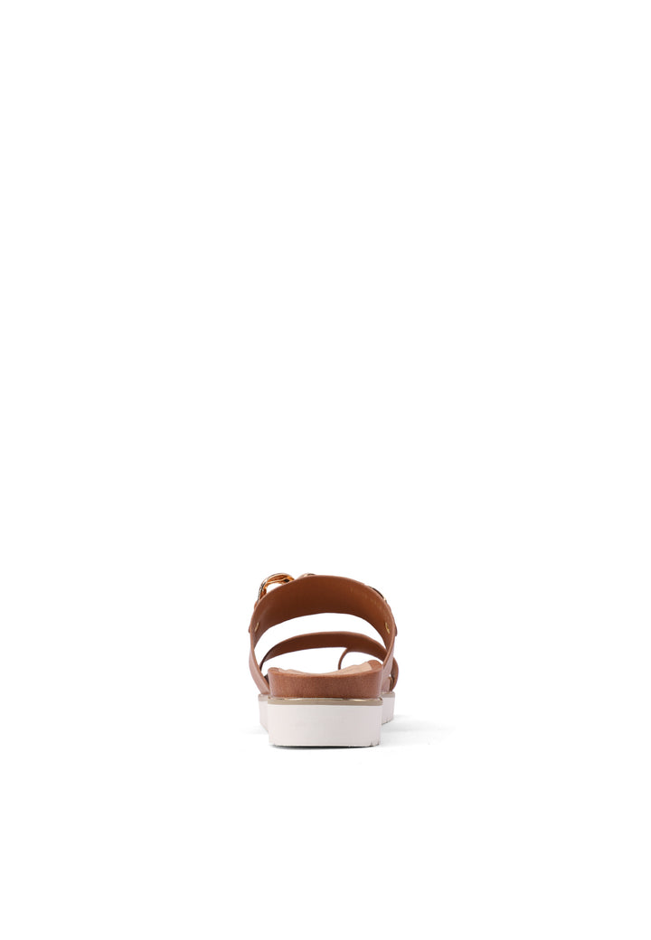 Sandali con platform colore marrone