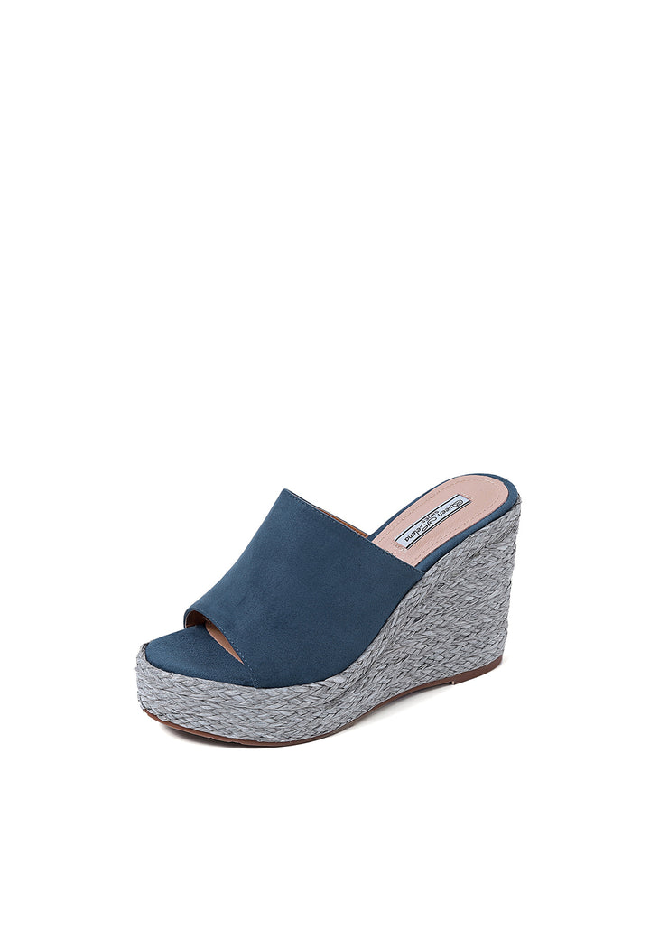 Sandali Donna QUEEN HELENA Con Zeppa 6 Cm, Sottopiede Ortopedico, Tomaia In Ecopelle, Suola EVA - Comodi Ed Eleganti