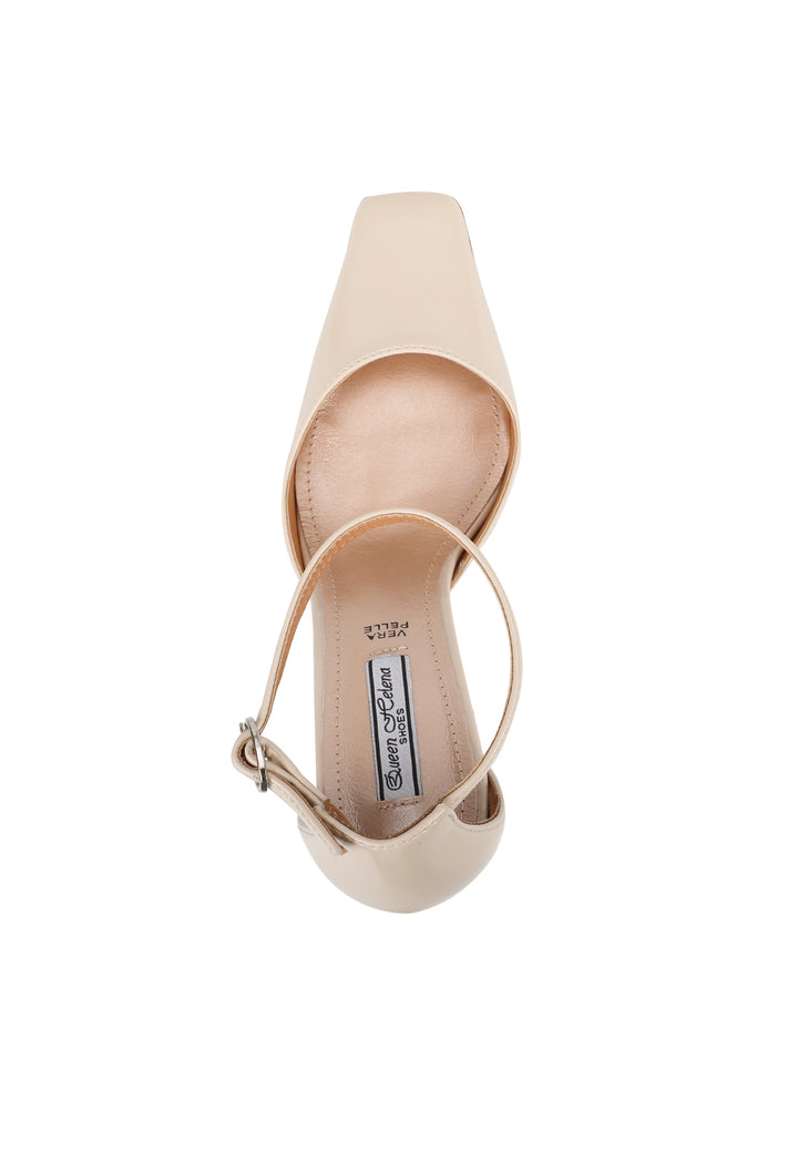 scarpe da donna con tacco 9 cm zm9601 queen helena beige