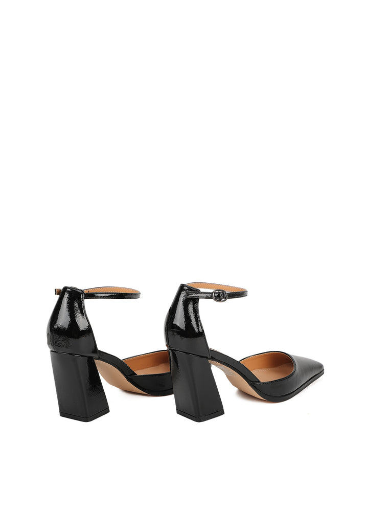 scarpe da donna con tacco 9 cm zm9601 queen helena nere
