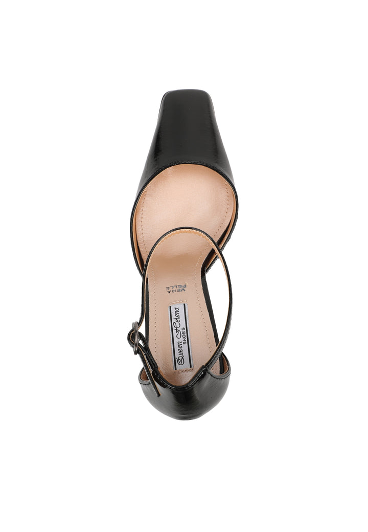 scarpe da donna con tacco 9 cm zm9601 queen helena nere