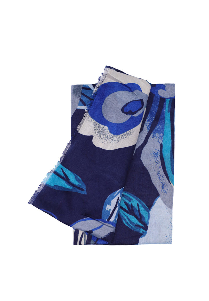 sciarpa foulard colore blu