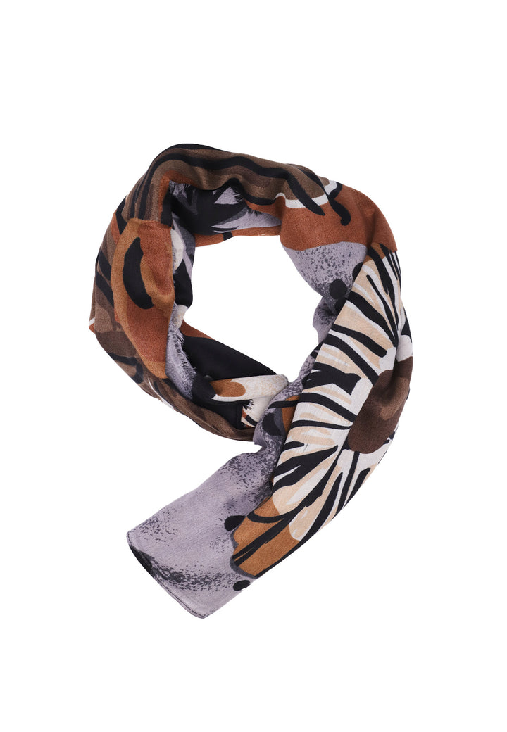 sciarpa foulard colore marrone