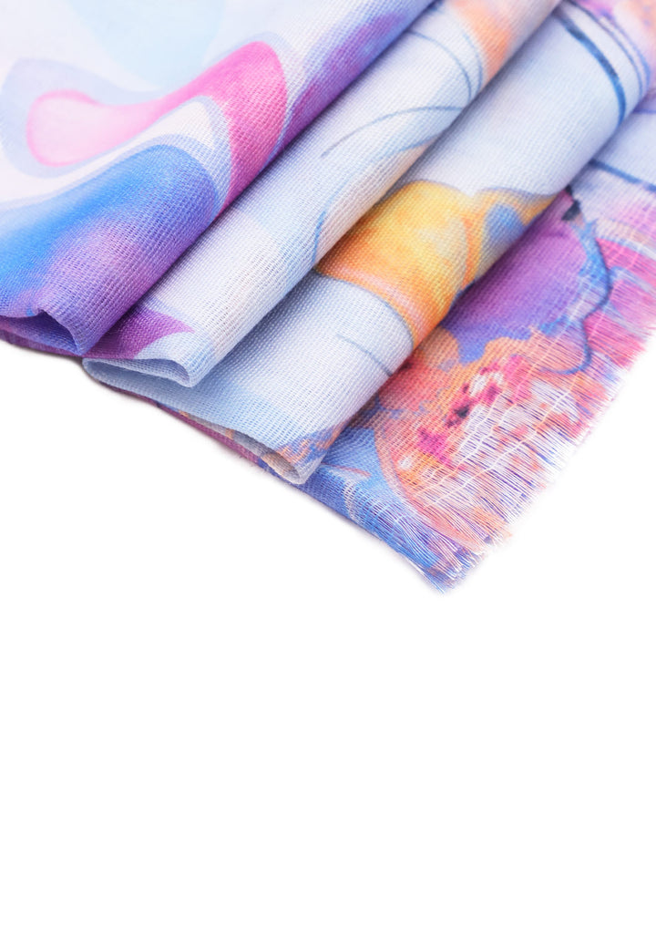 Sciarpa foulard in viscosa colore fucsia