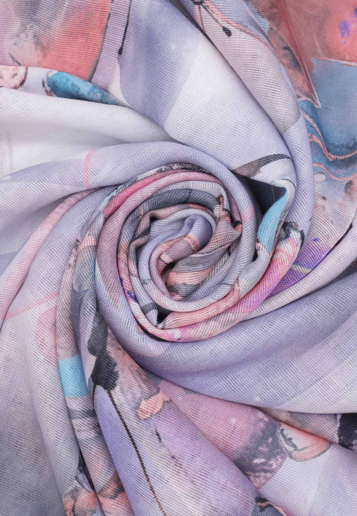 Sciarpa foulard in viscosa colore grigio