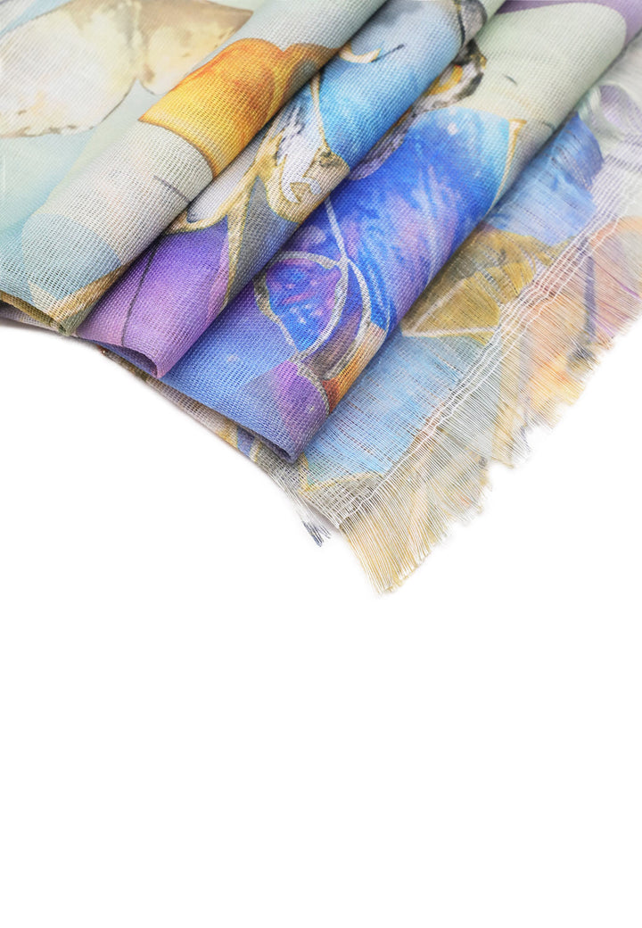 Sciarpa foulard in viscosa colore viola