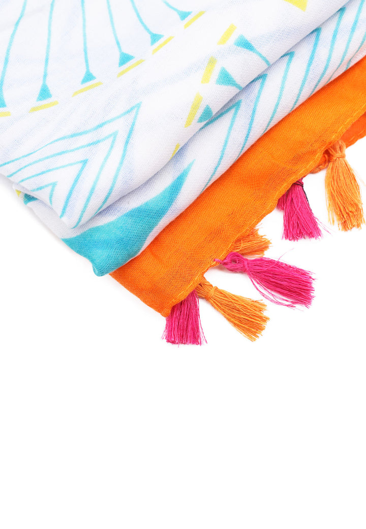 sciarpa foulard leggera e morbida colore arancione