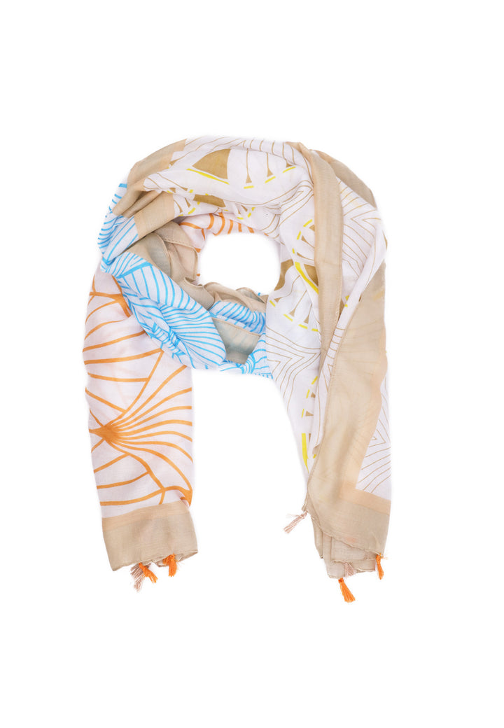 sciarpa foulard leggera e morbida colore beige