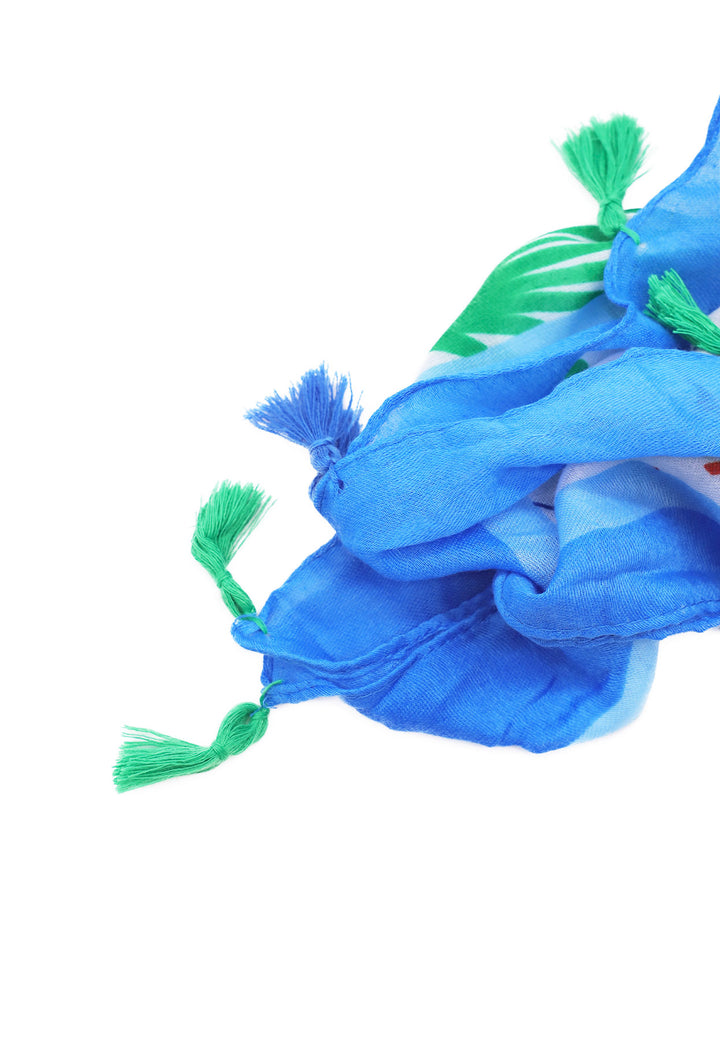 sciarpa foulard leggera e morbida colore blu
