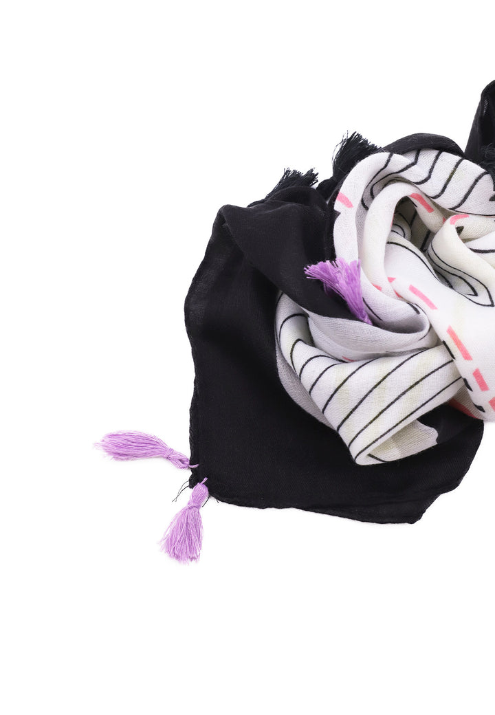 sciarpa foulard leggera e morbida colore nero