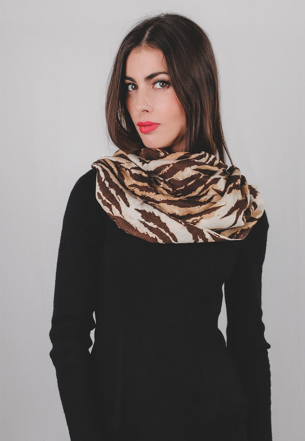 sciarpa foulard colore beige