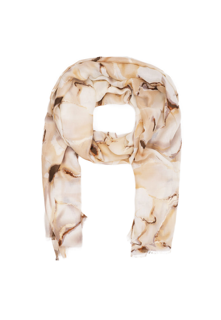 Sciarpa foulard in viscosa colore beige