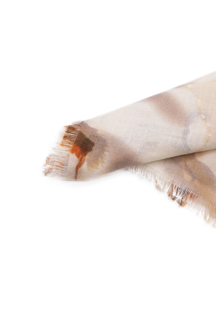 Sciarpa foulard in viscosa colore beige