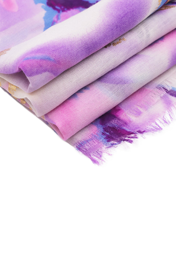 Sciarpa foulard in viscosa colore lilla