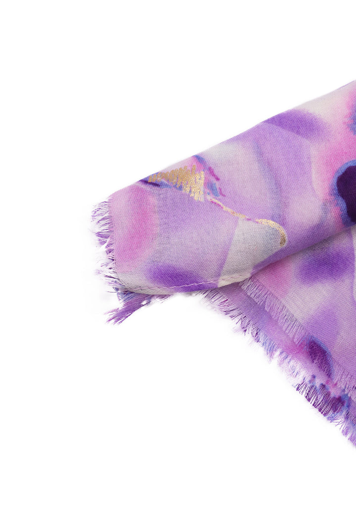Sciarpa foulard in viscosa colore lilla