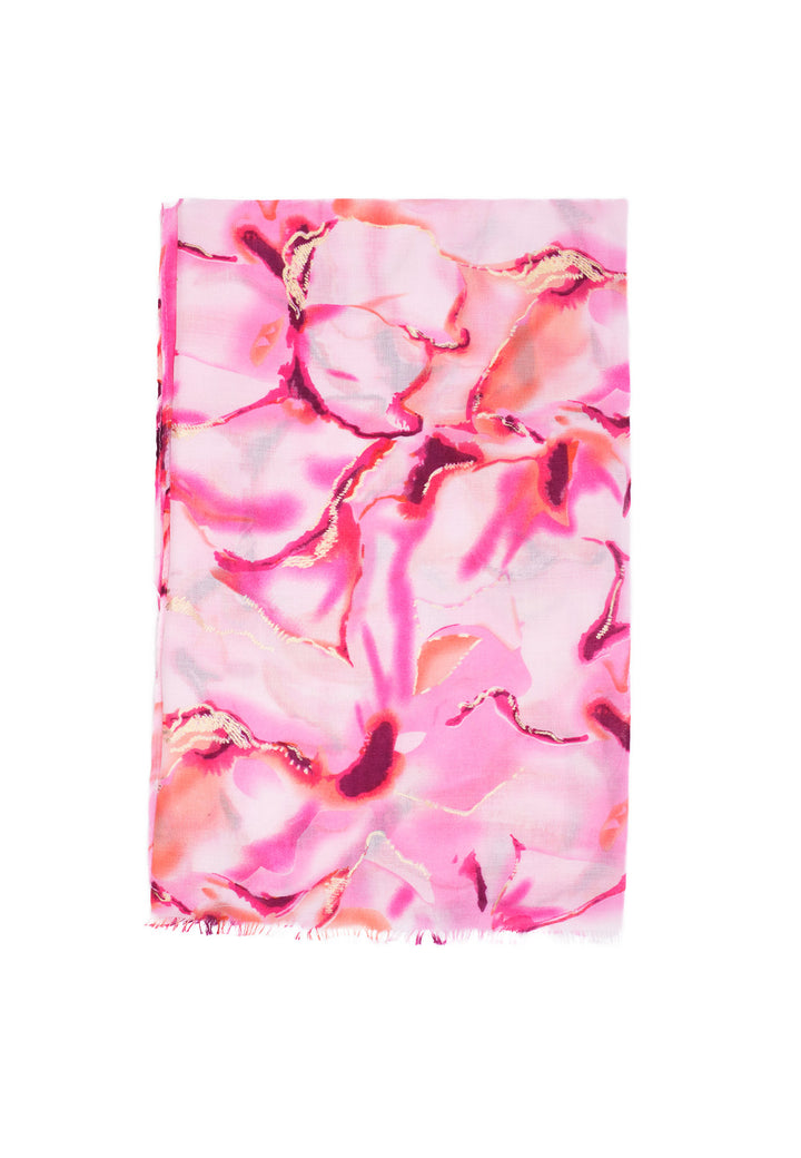 Sciarpa foulard in viscosa colore rosa