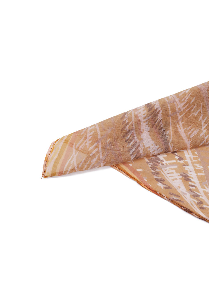 Foulard semi trasparente in viscosa colore marrone