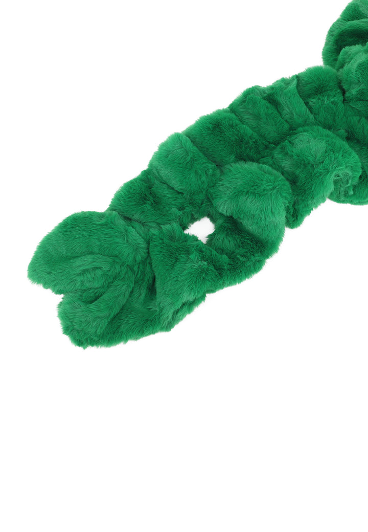 Sciarpa peluche colore verde